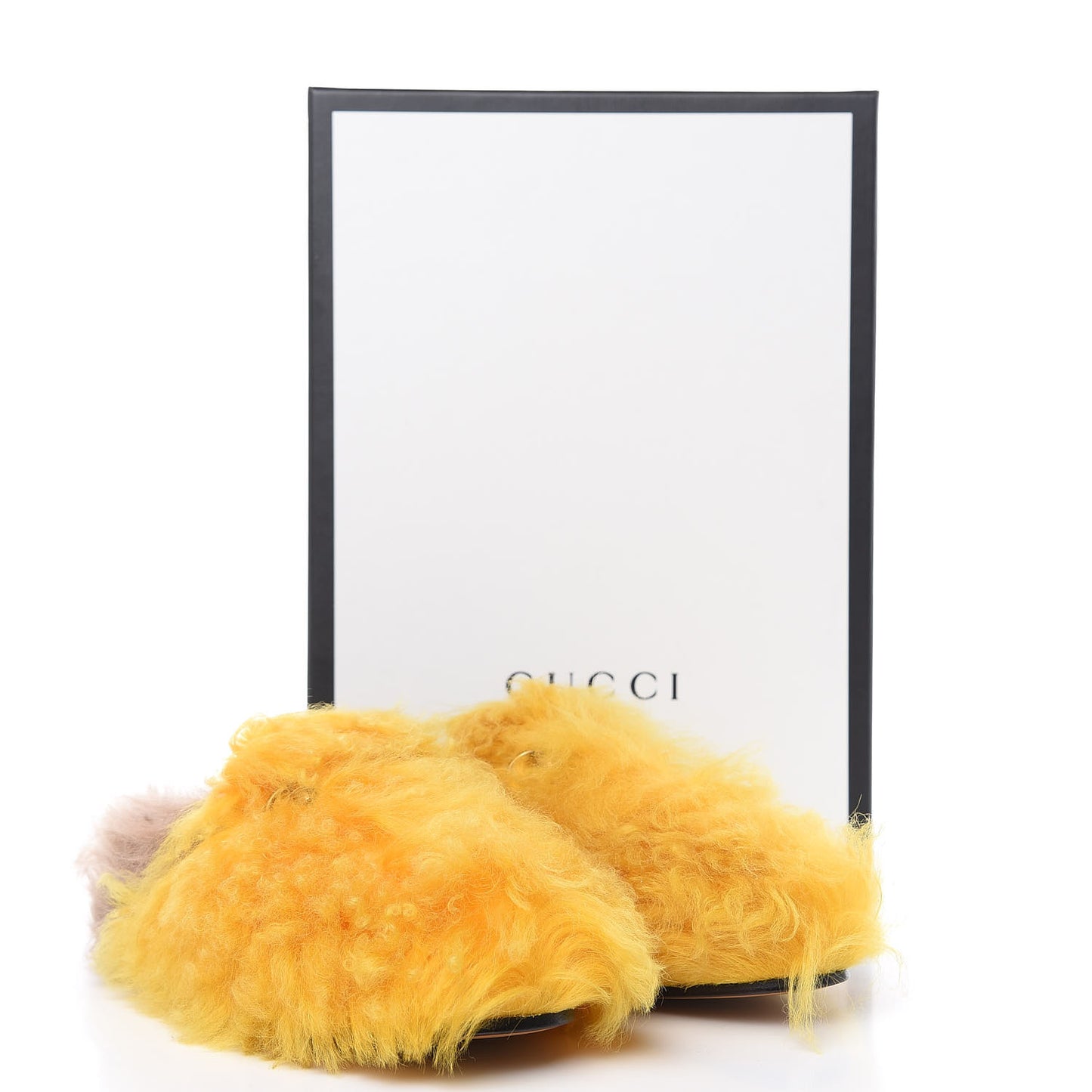 Merino Wool Womens Princetown Slippers 38 Light Crop Natural