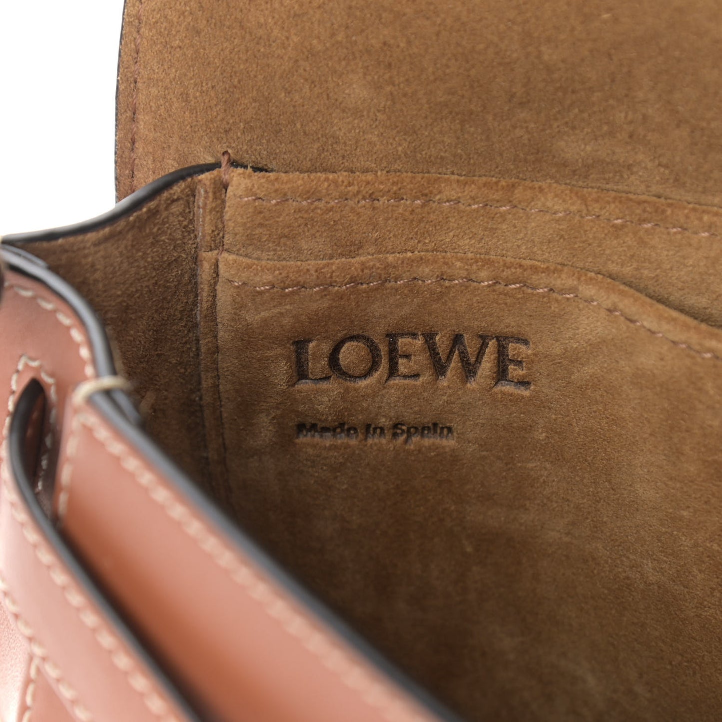 Calfskin Mini Gate Belt Bag Tan