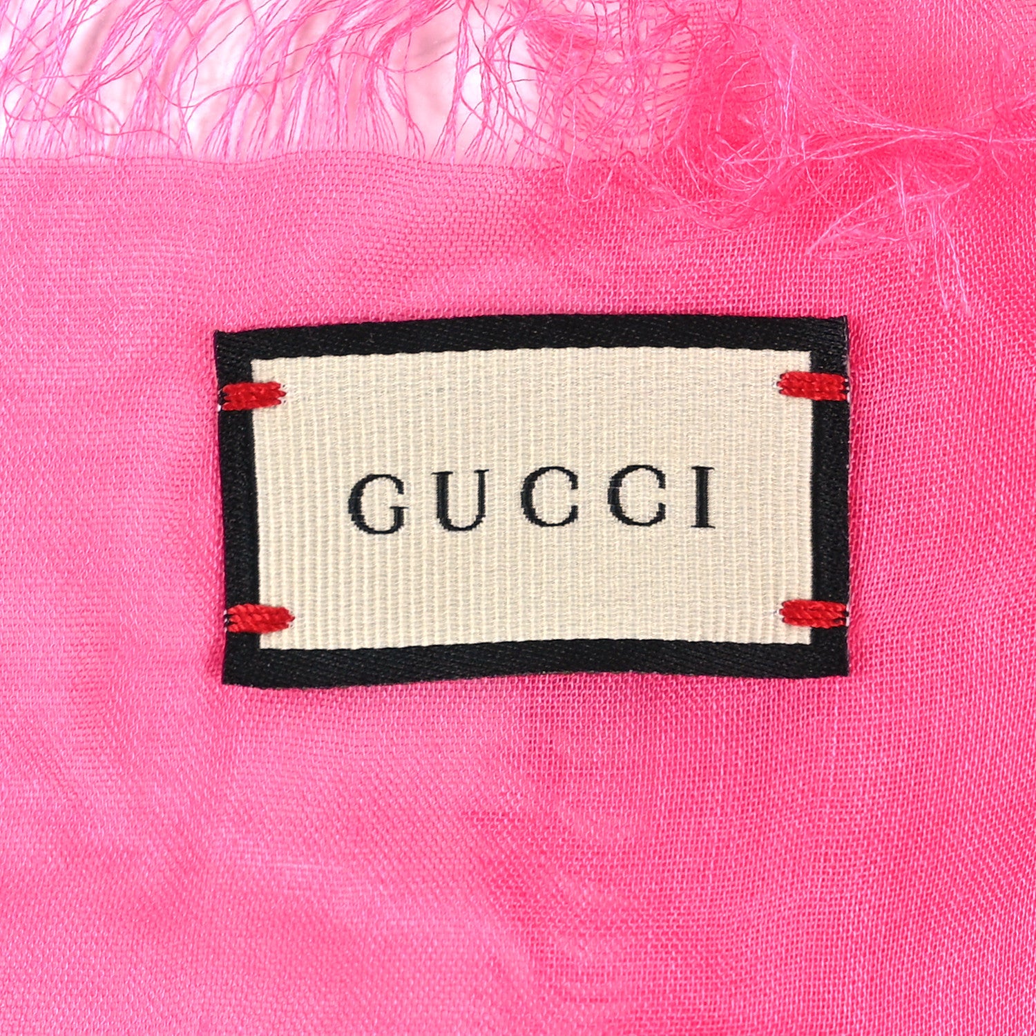 Gucci Modal Silk Gucci Two Shawl Fuxia 3 of 4