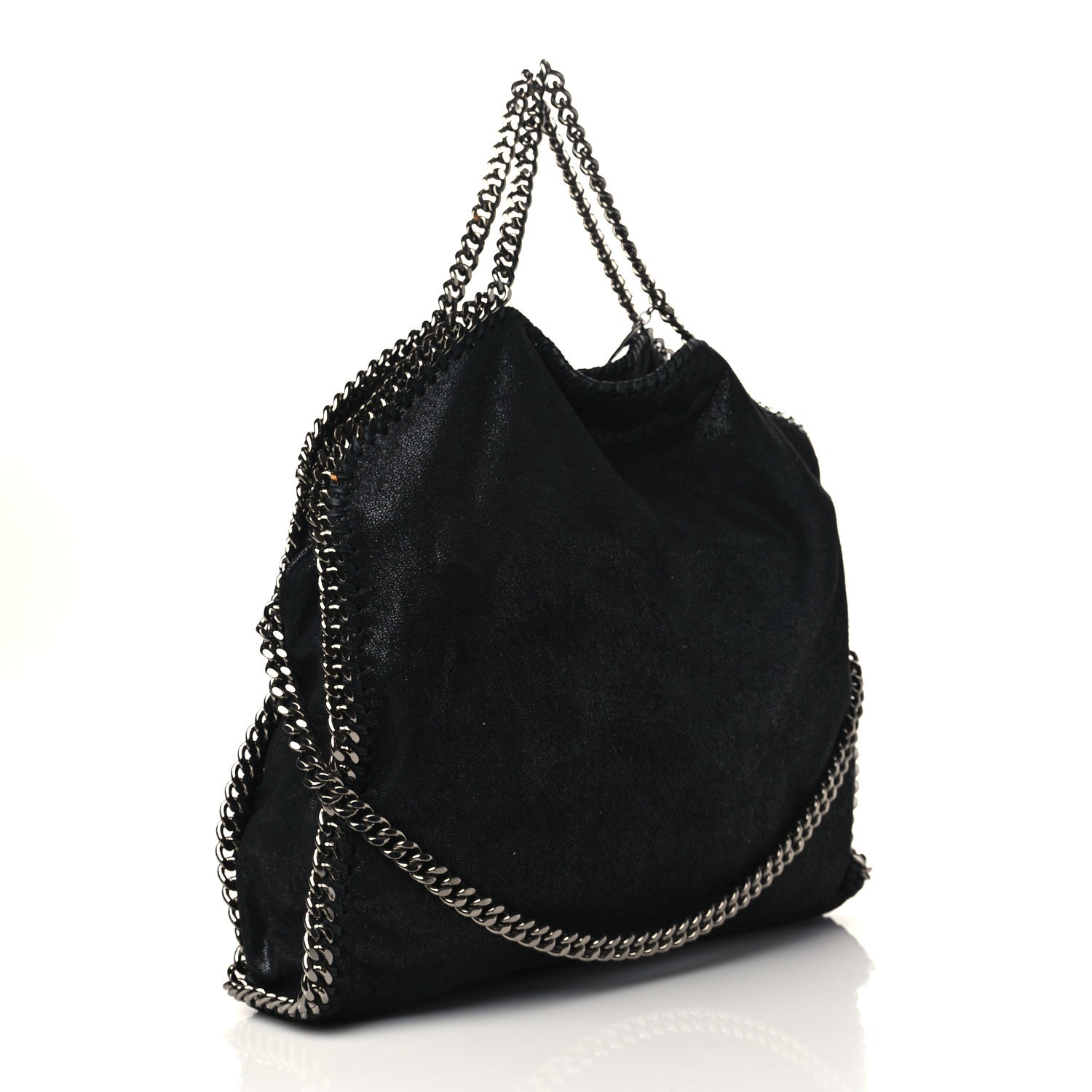 Stella McCartney Shaggy Deer Falabella Fold Over Tote Black 3 of 6