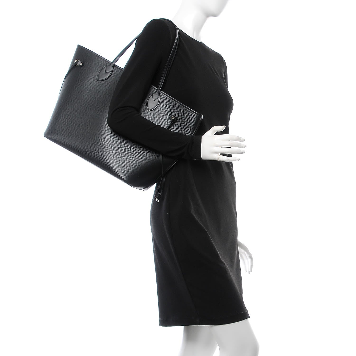 Louis Vuitton Epi Neverfull MM Black 2 of 6