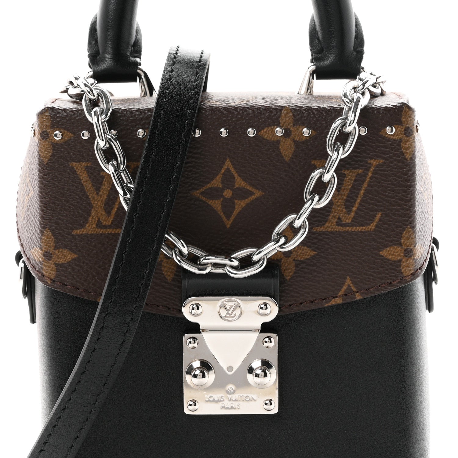Louis Vuitton Calfskin Monogram Camera Box Vibe Black 7 of 9