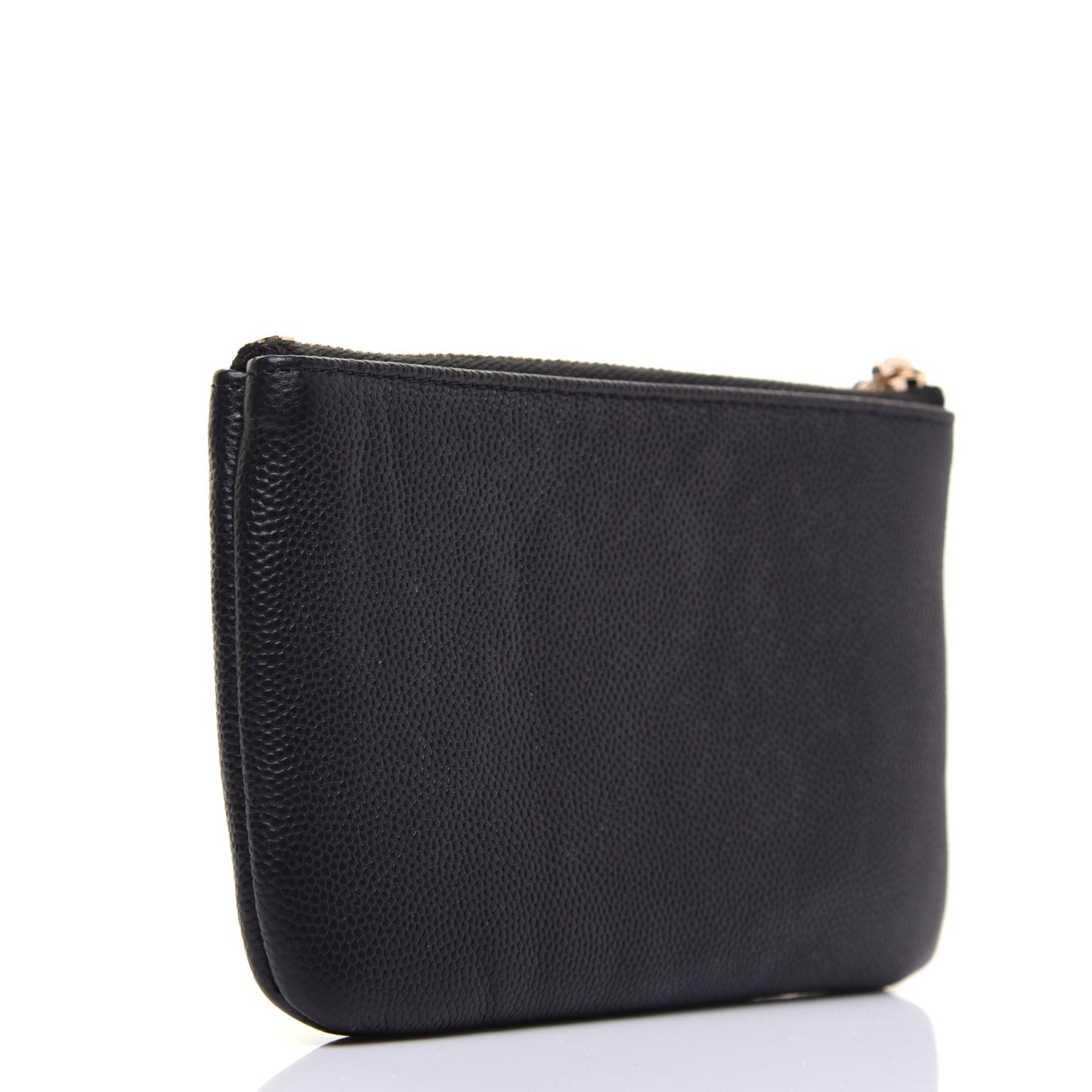Caviar Studded Deauville Cosmetic Pouch Black