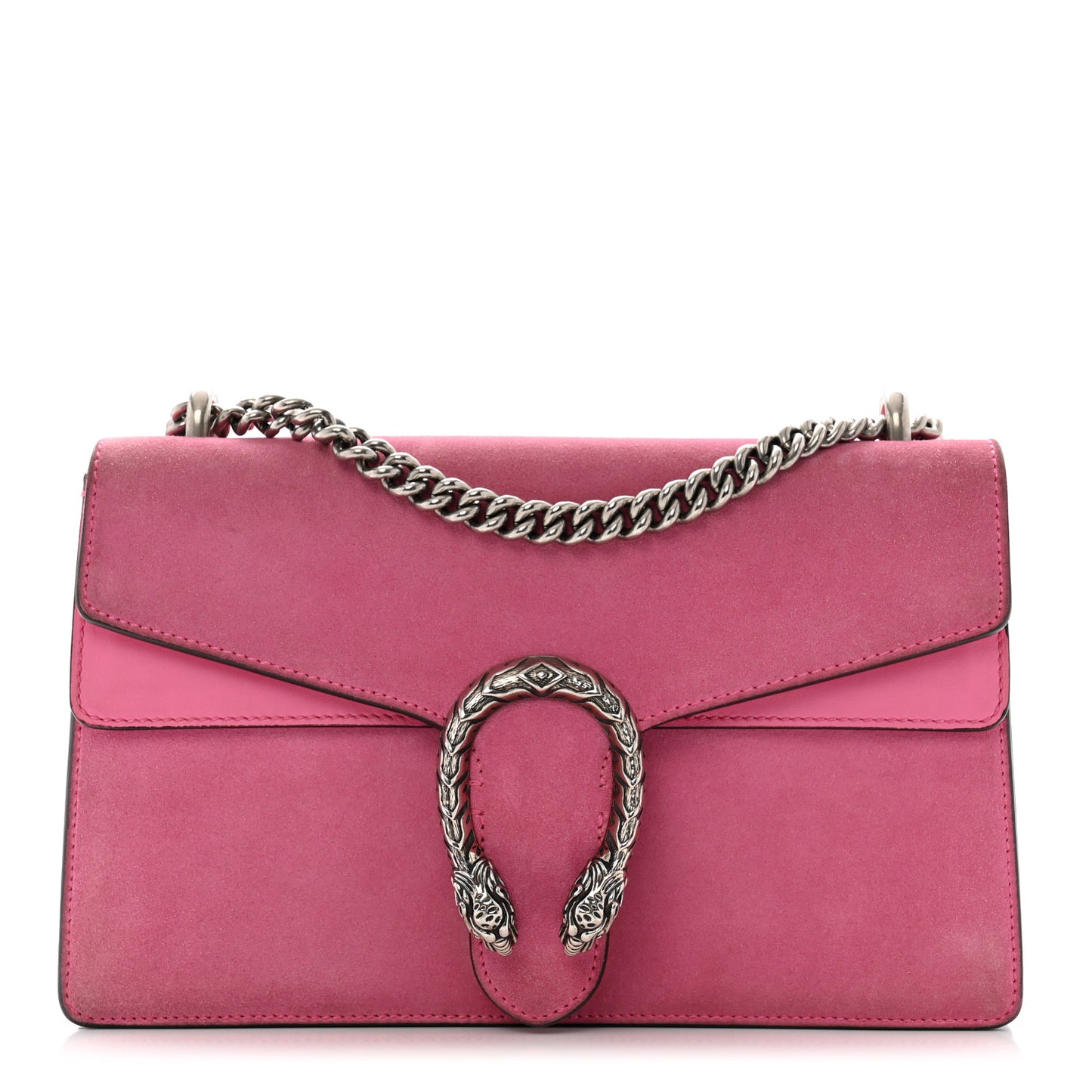 Suede Vitello Velvet Small Dionysus Shoulder Bag Pink Tropical Flower