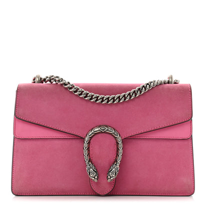 Gucci Suede Vitello Velvet Small Dionysus Shoulder Bag Pink Tropical Flower 1 of 17