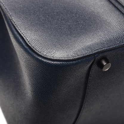 Burberry Textured Calfskin Briefcase Bag Dark Cobalt 9 of 12