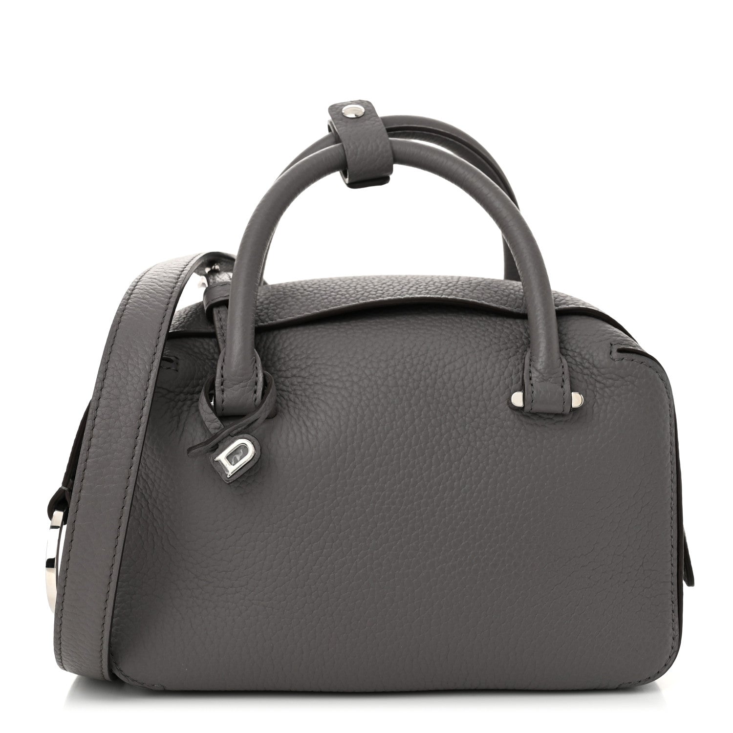 Delvaux Taurillon Soft Mini Cool Box Satchel Stone 1 of 11