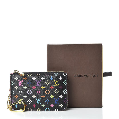 Louis Vuitton Monogram Multicolor Key Pouch Black Grenade 8 of 8