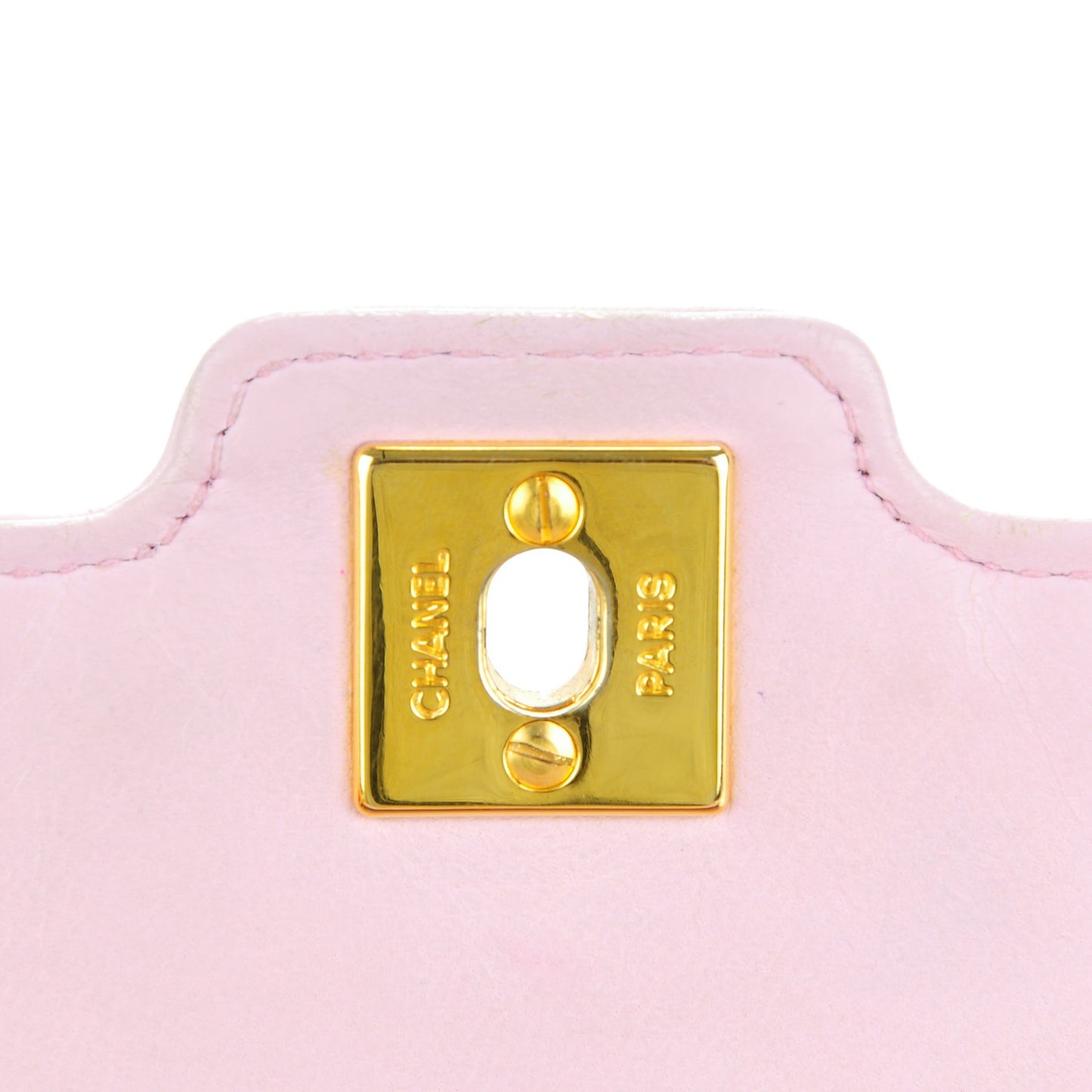 Lambskin Small Single Flap Pink