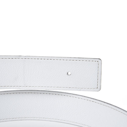 Hermes Epsom 32mm Belt Strap 95 White Etoupe 6 of 9