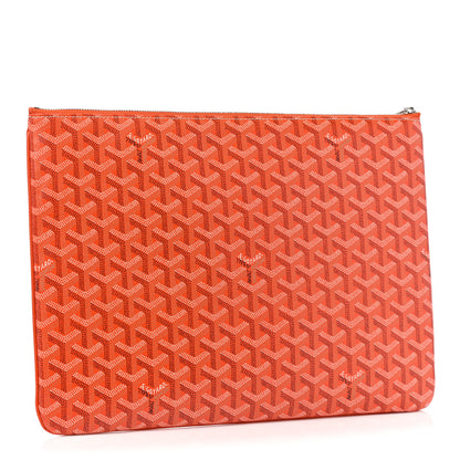 Goyard Goyardine Senat Pochette GM Orange 3 of 9