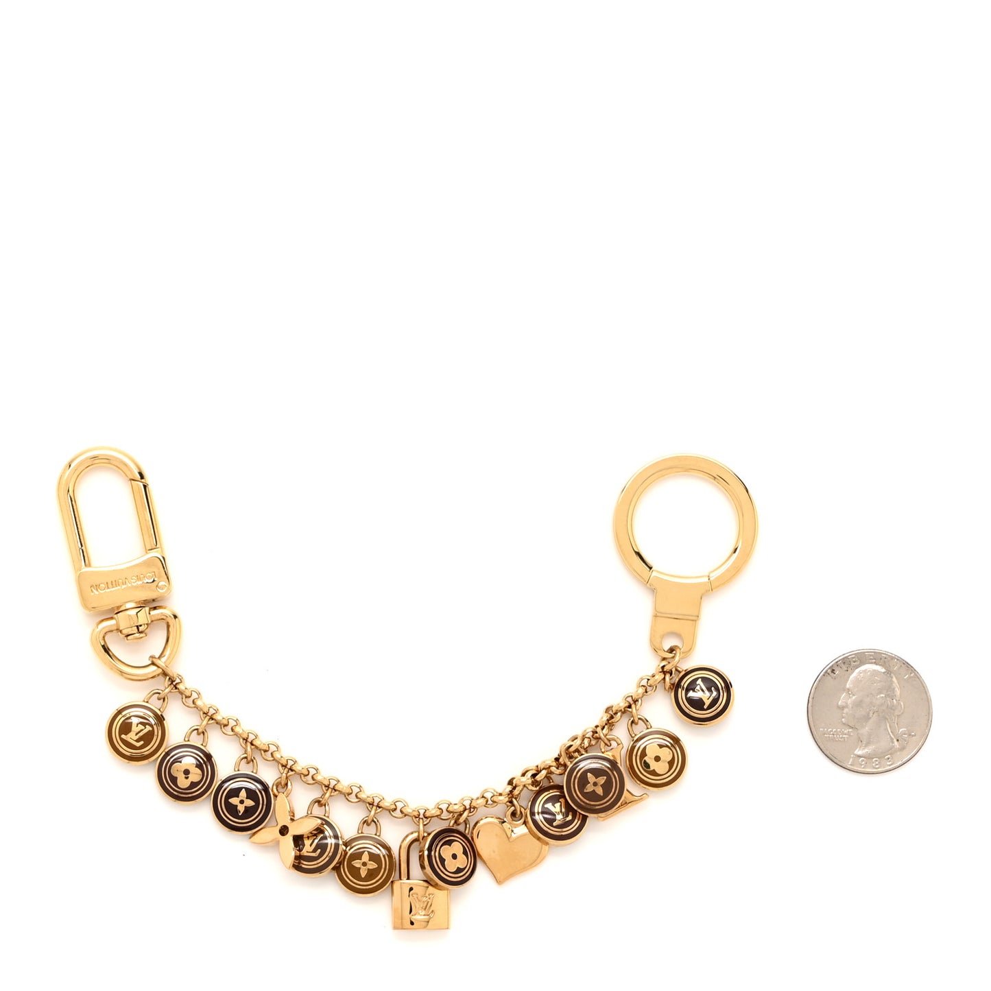 Pastilles Key Chain Bag Charm Brown