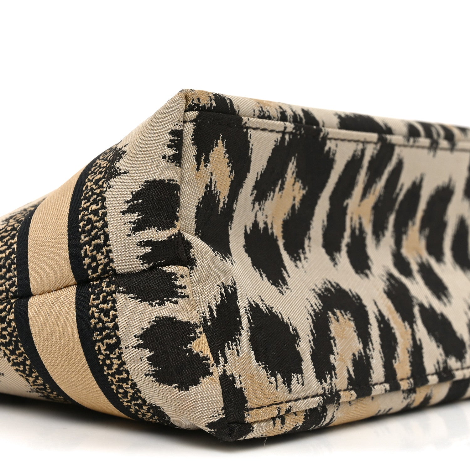 Christian Dior Canvas Mizza Embroidered Leopard DiorTravel Nomad Pouch Beige 9 of 10