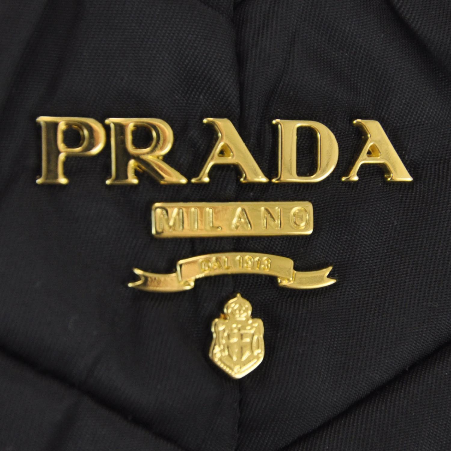 Prada Tessuto Nylon Chevron Bag Nero Black 5 of 8