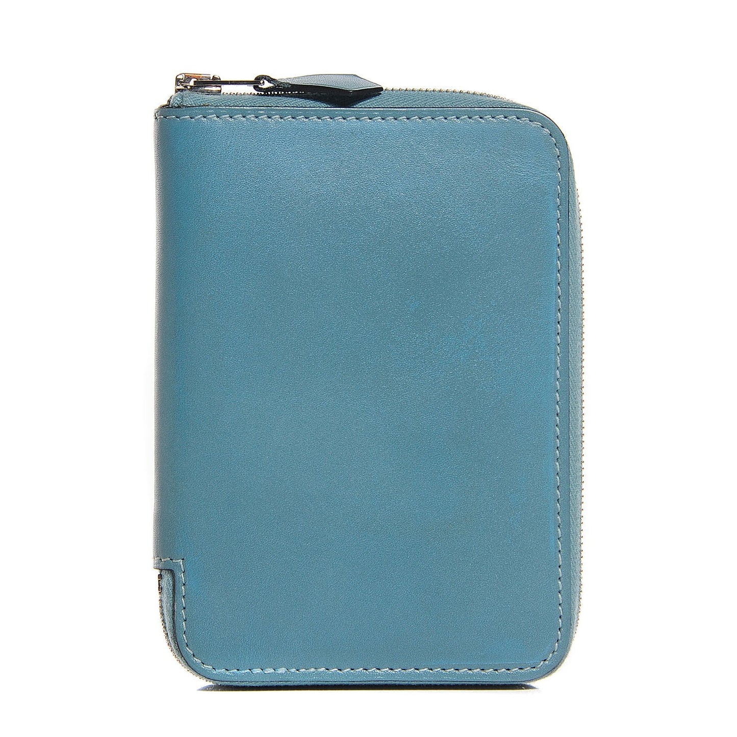 Tadelakt Compact Azap Wallet Ciel