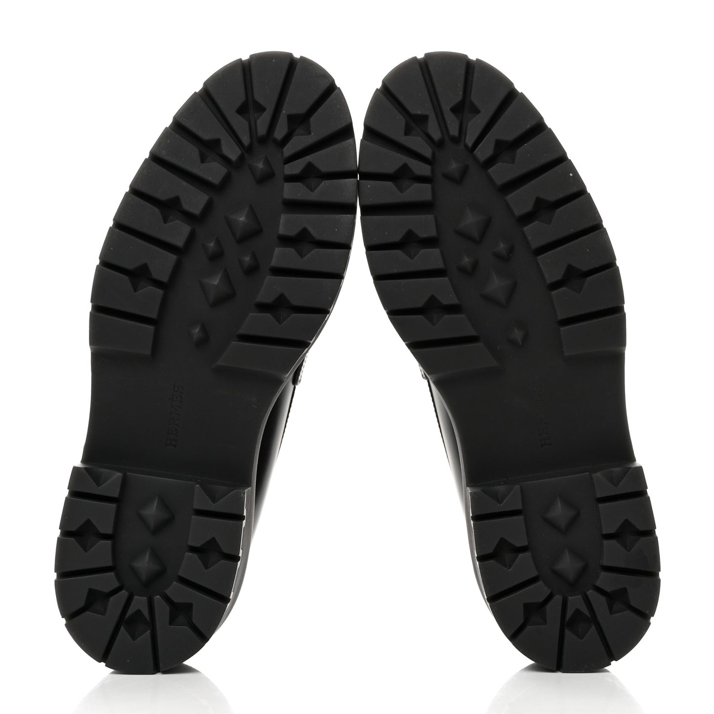 Glazed Calfskin Womens Hitch Loafers 37 Black