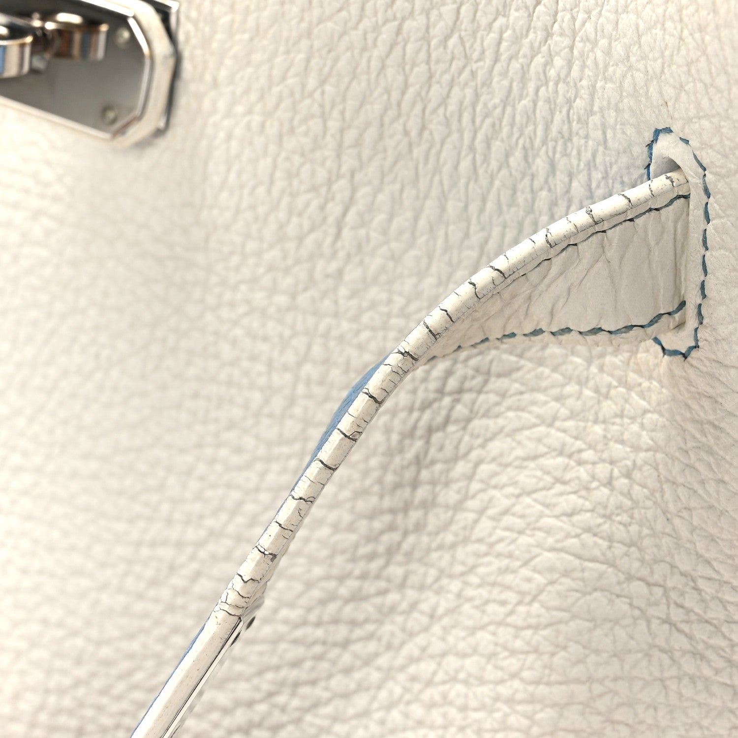 Hermes Taurillon Clemence Verso So Kelly 26 White Mykonos 9 of 9