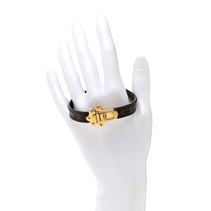 Louis Vuitton Monogram LV Trunk Bracelet 19 2 of 5