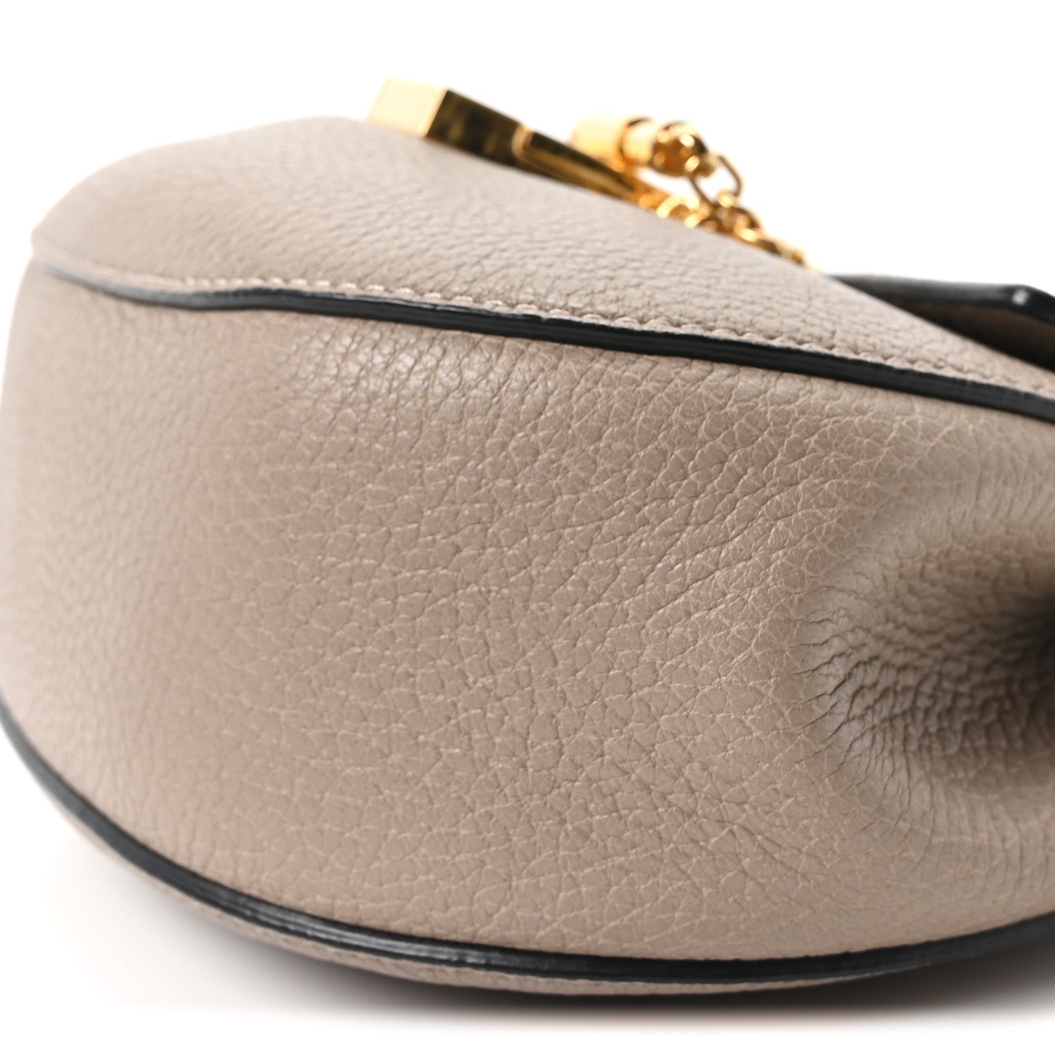 Chloe Grained Lambskin Mini Drew Shoulder Bag Motty Grey 10 of 10