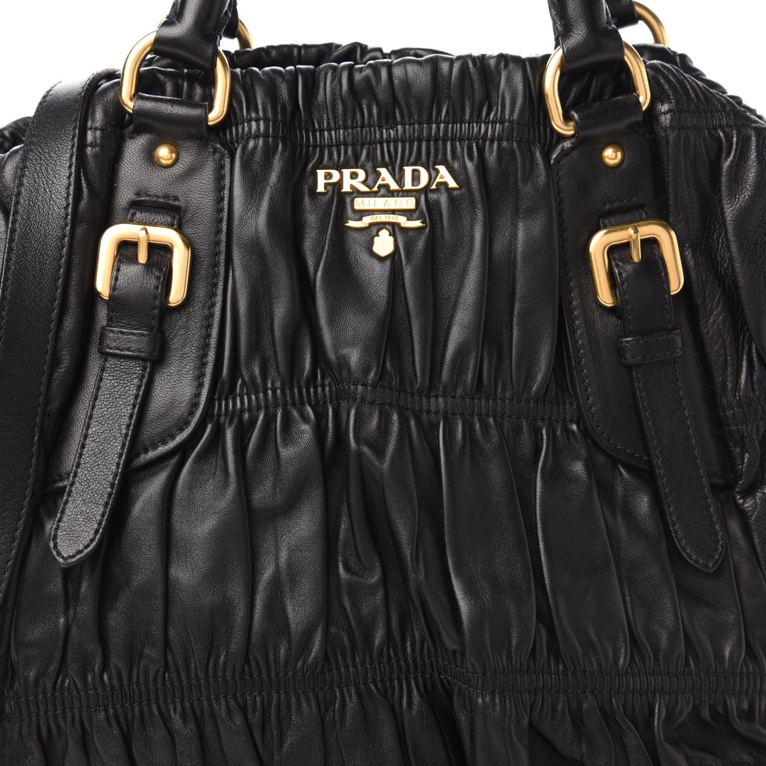 Prada Nappa Gaufre Tote Black 9 of 9