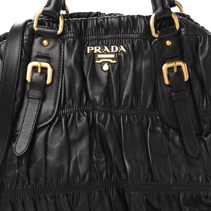 Prada Nappa Gaufre Tote Black 9 of 9