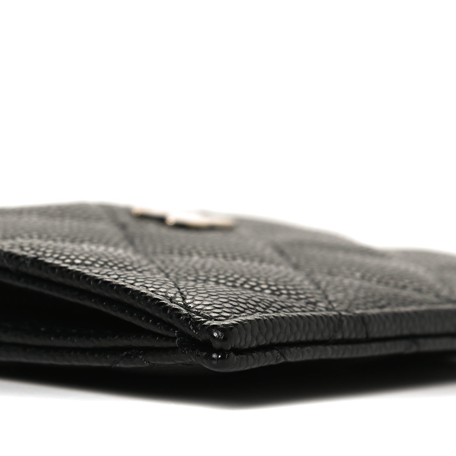 Chanel Caviar Quilted CC Zip Card Holder Black 7 of 9