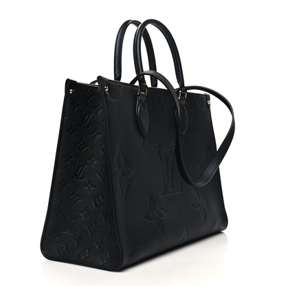 Louis Vuitton Empreinte Monogram Giant Onthego MM Black 3 of 9