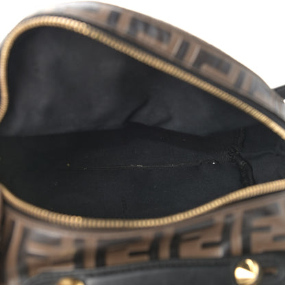 Fendi Vitello Bi-Color FF 1974 Embossed Mini Backpack Maya Black 5 of 14