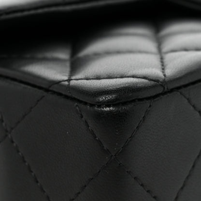 Chanel Lambskin Quilted Mini Rectangular Flap Black 15 of 19