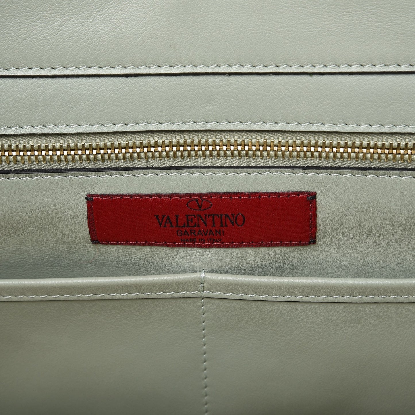 Vitello Medium Rockstud Tote Green Tea Sorbet