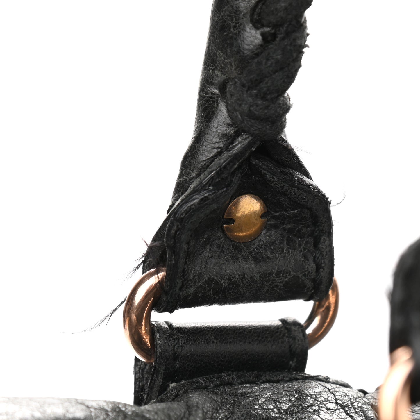 Agneau Giant 12 Gold Hardware Work Black