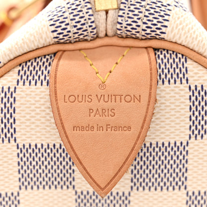 Louis Vuitton Damier Azur Speedy 30 6 of 10