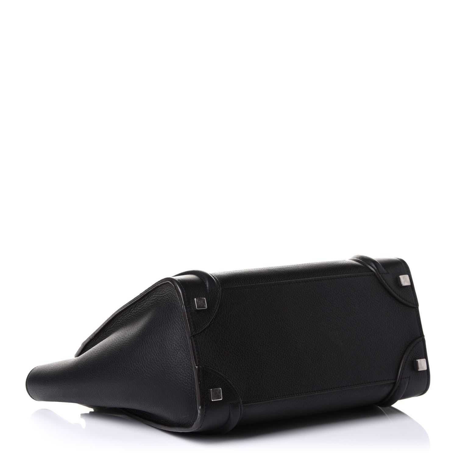 Celine Drummed Calfskin Micro Luggage Black 4 of 10