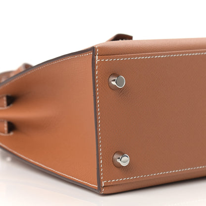 Hermes Epsom Kelly Sellier 25 Gold 8 of 12