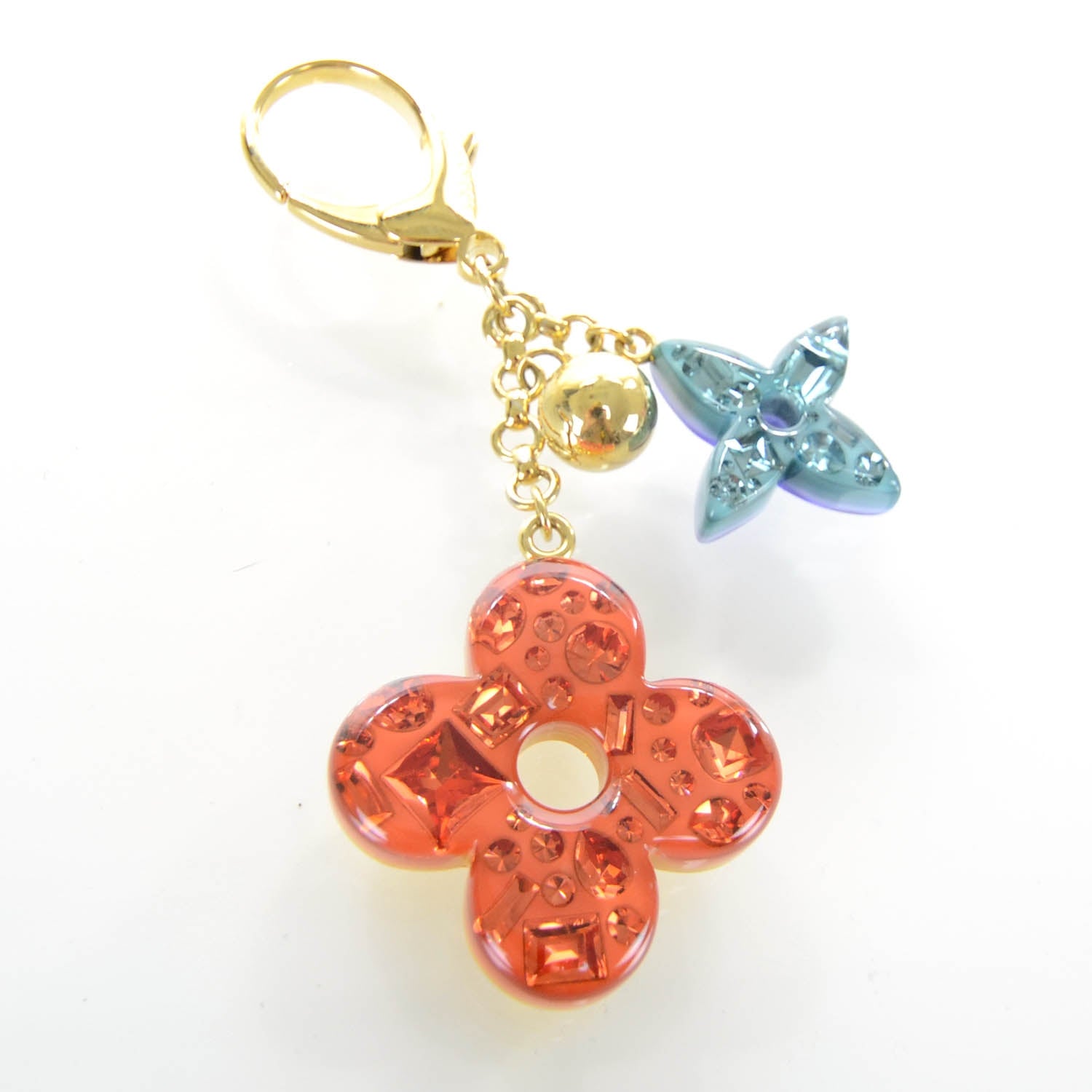 Louis Vuitton Resin Strass Glam Flower Bag Charm Multicolor 1 of 6
