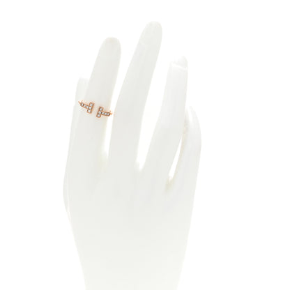 Tiffany 18K Rose Gold Diamond T Wire Ring 49 5 3 of 5