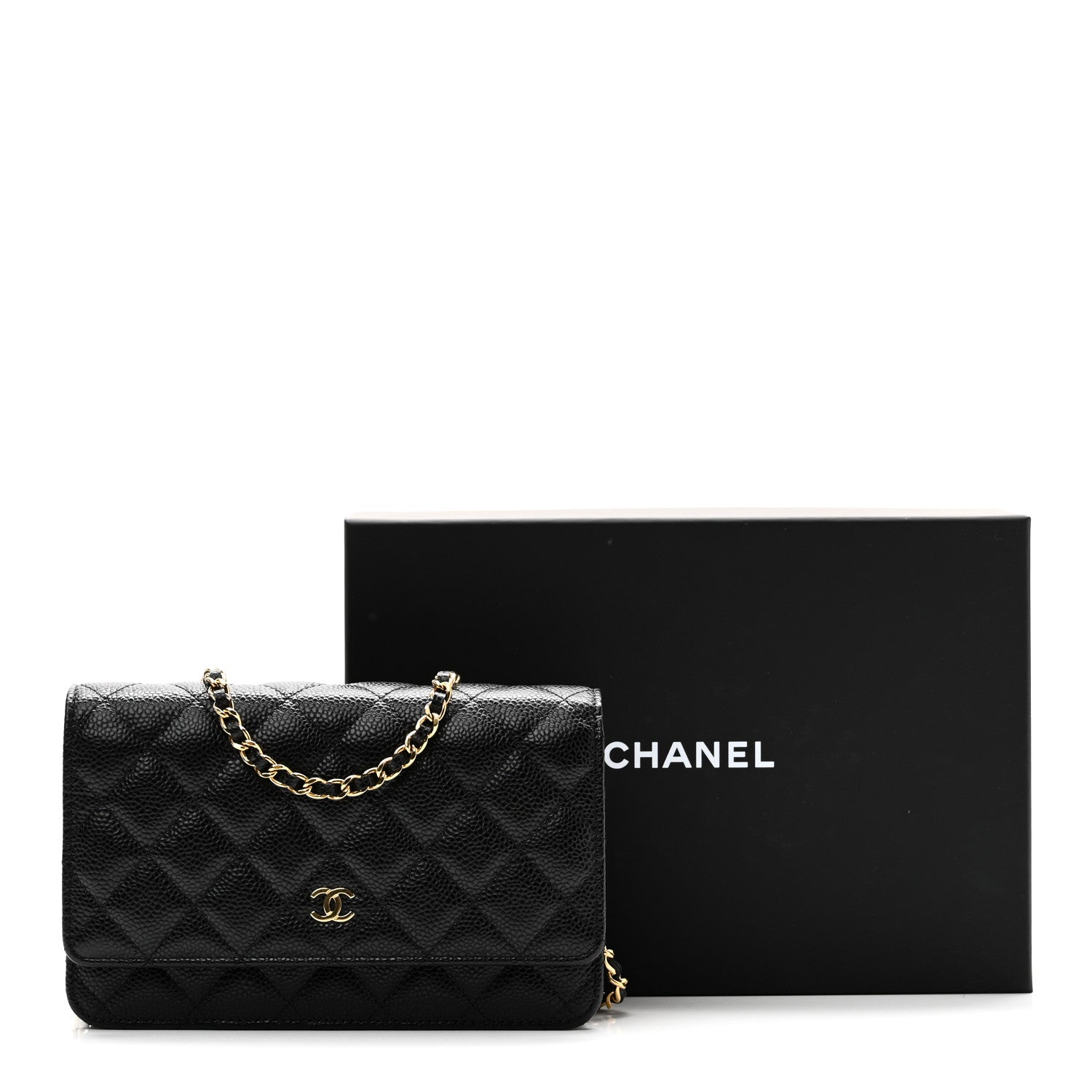 Chanel Caviar Quilted Wallet On Chain WOC Black 11 of 11