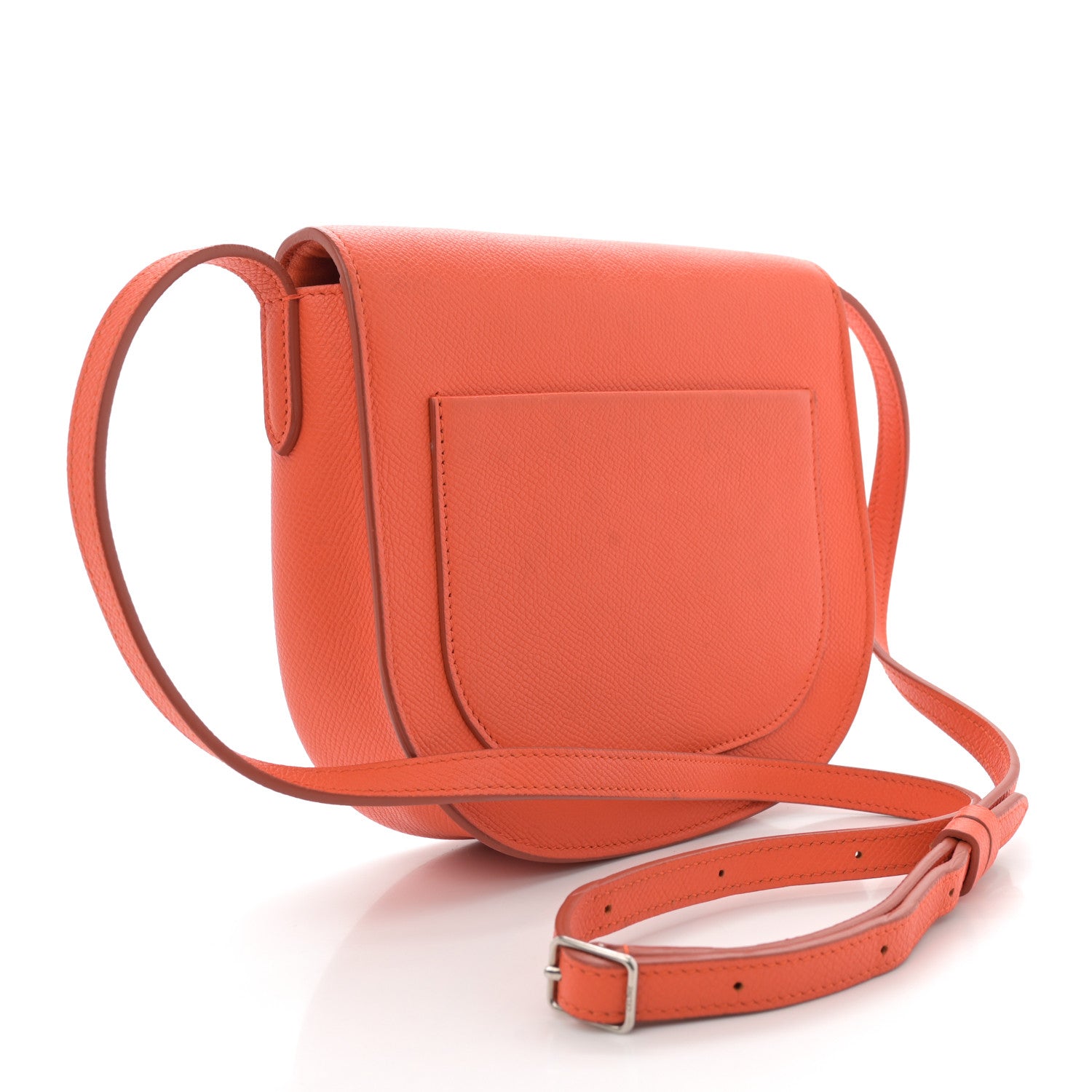 Celine Grained Calfskin Small Trotteur Orange 1691998 – FASHIONPHILE