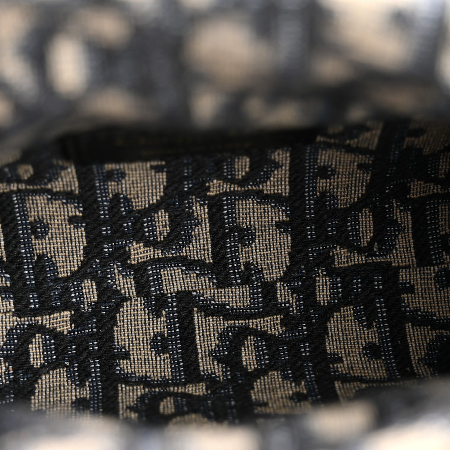 Wicker Oblique Micro Lady D-Joy Bag Natural Black