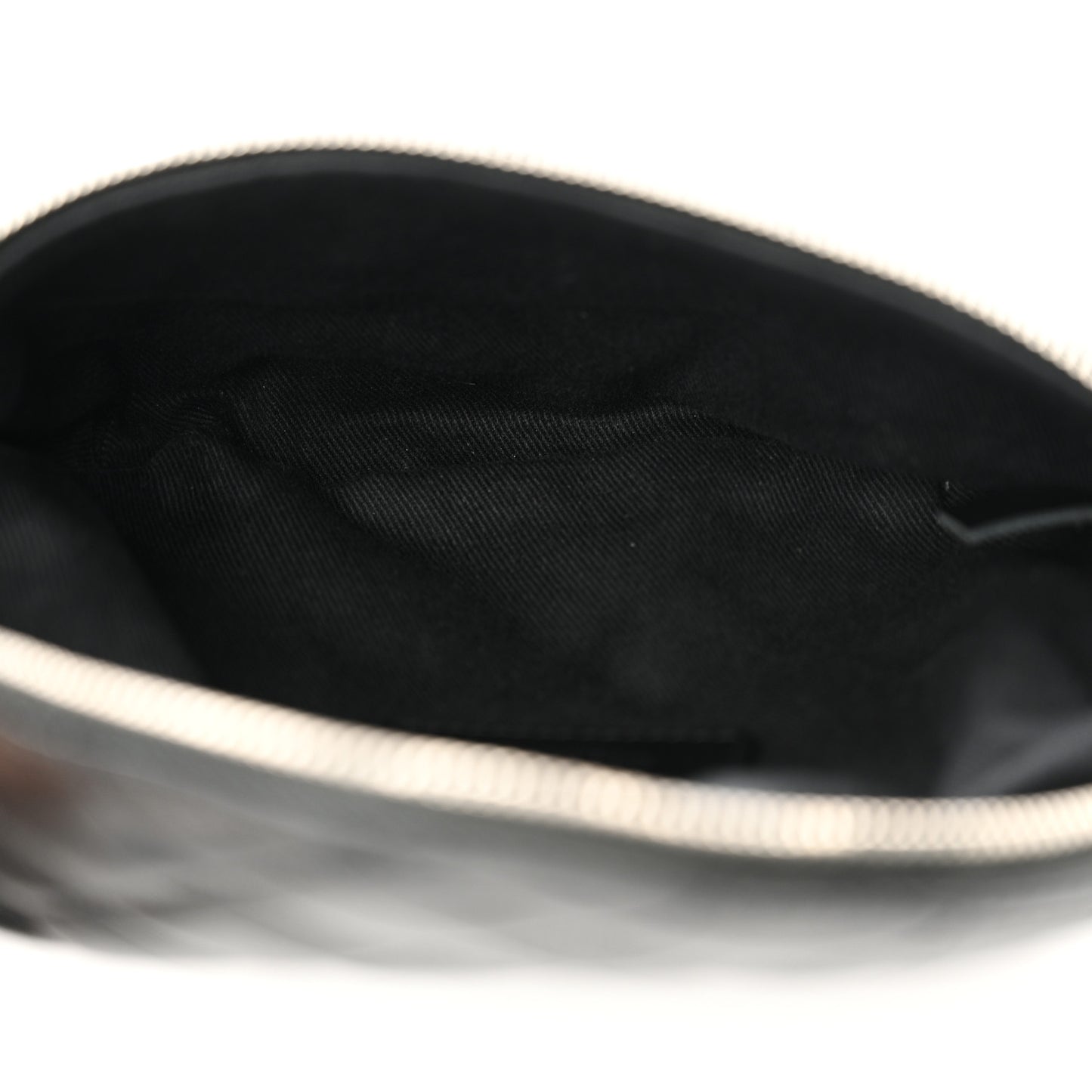 Calfskin Quilted Waist Belt Bag Black
