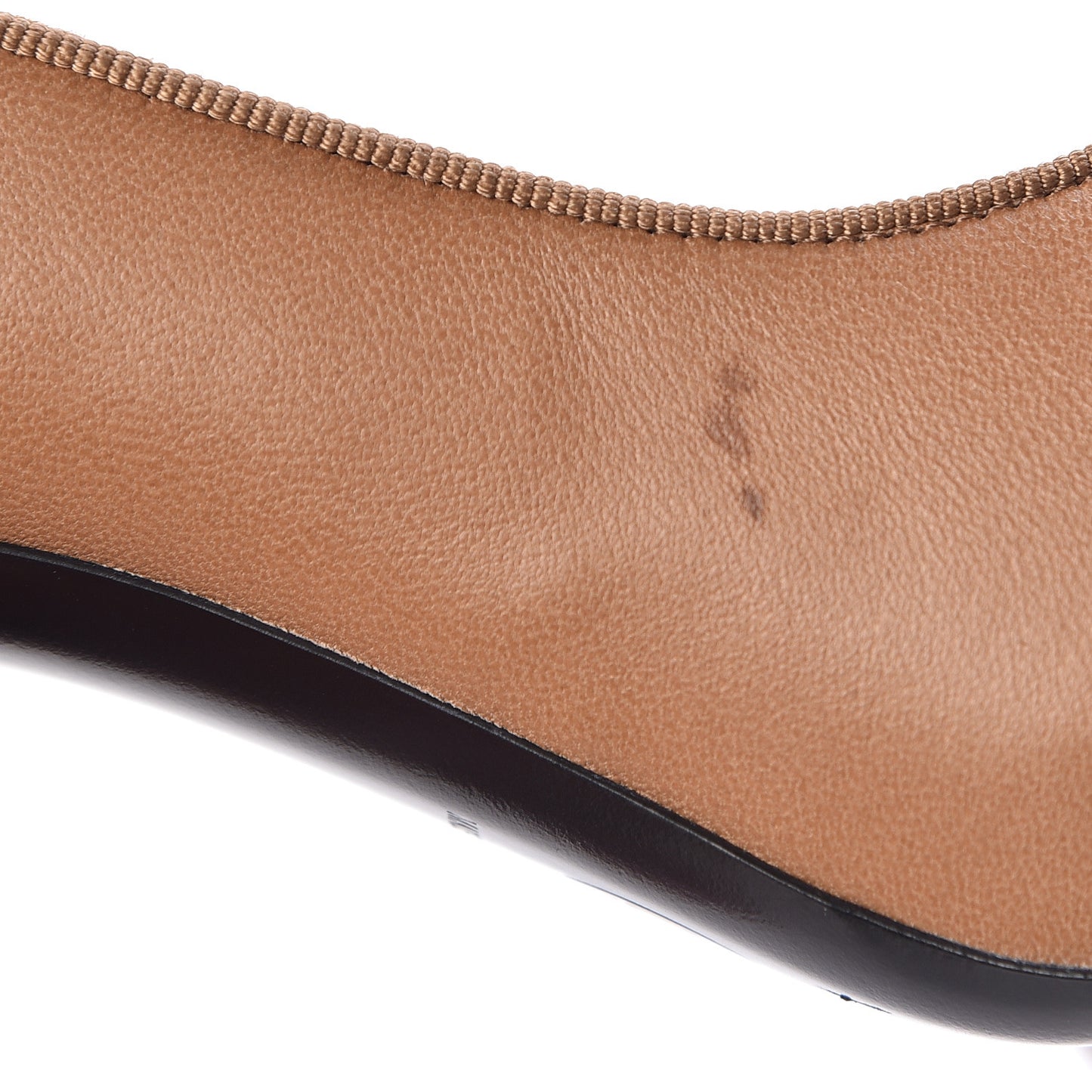 Lambskin Cap Toe CC Pumps 40 Beige Black