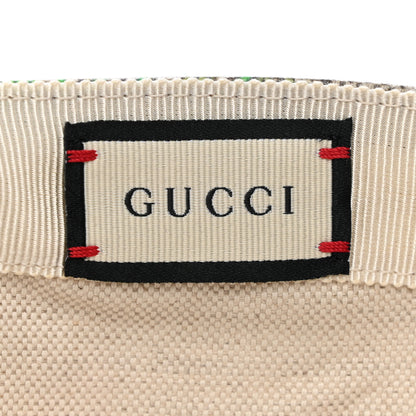 Gucci GG Supreme Flora Claudia Baseball Hat 58 L Red 8 of 9