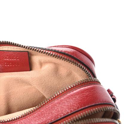 Gucci Azalea Calfskin Matelasse Diagonal Tall GG Marmont Crossbody Bag Romantic Cerise 9 of 10
