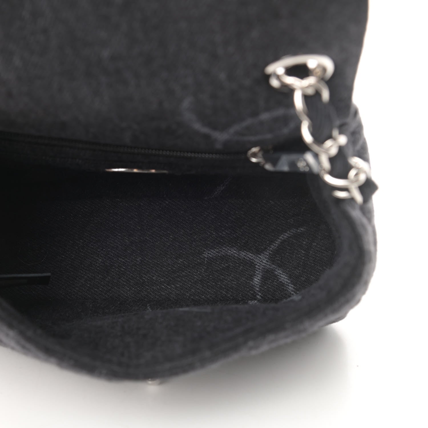 Chanel Denim CC Quilted Mini Square Flap Black 5 of 11