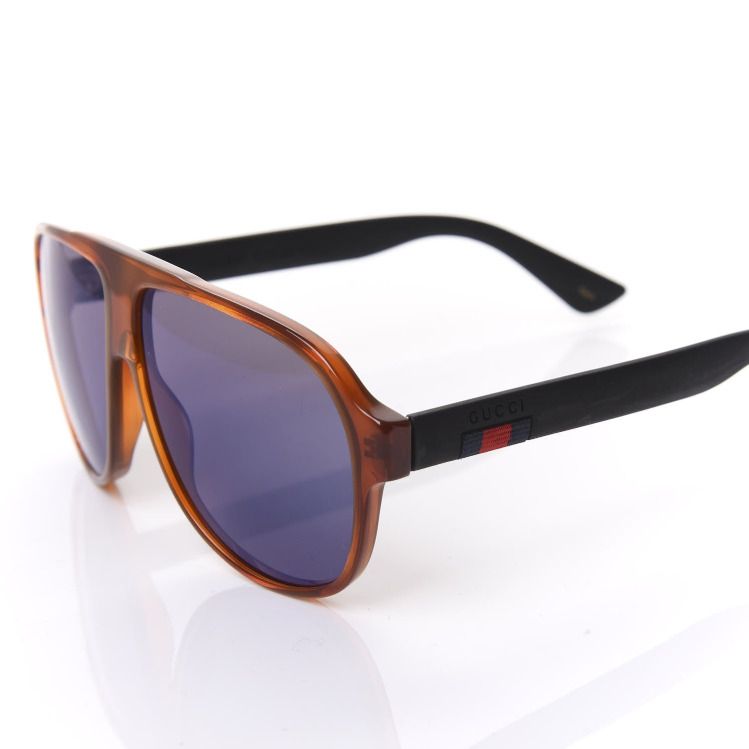 Gucci Acetate Aviator Sunglasses GG0009S 7 of 8