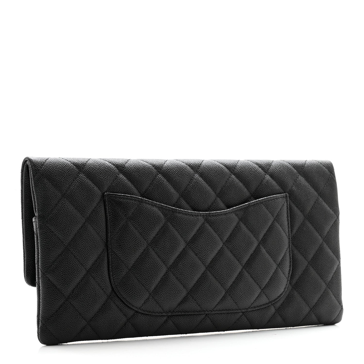 Chanel Caviar Quilted Flap Clutch Black 3 of 11