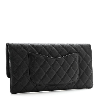 Chanel Caviar Quilted Flap Clutch Black 3 of 11