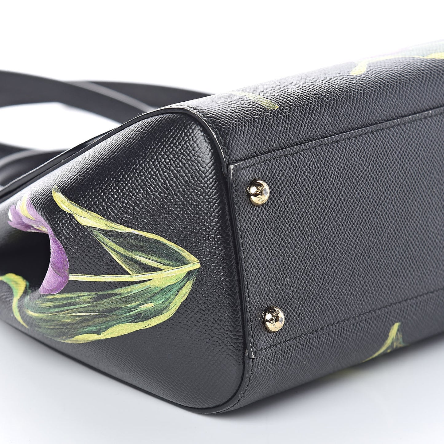 Dauphine Tulip Print Medium Miss Sicily Satchel Black