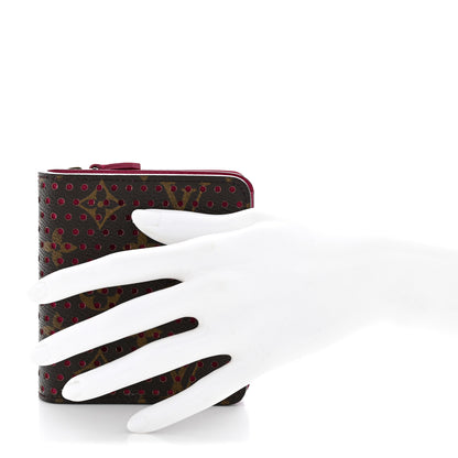 Louis Vuitton Monogram Perforated Compact Zipped Wallet Fuchsia 2 of 8