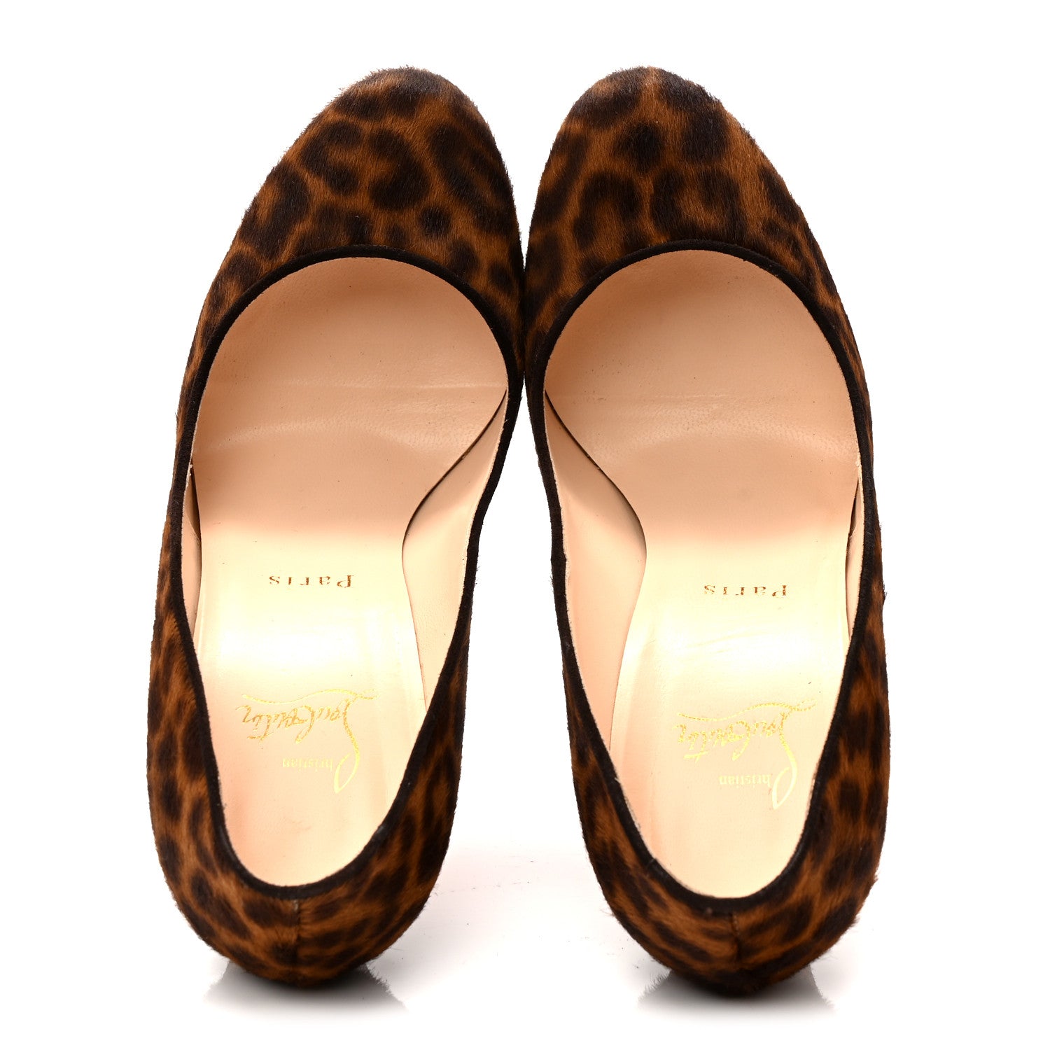 Christian Louboutin Calf Hair Leopard Print Mini Chad Bibi 140 Pumps 38 2 of 10